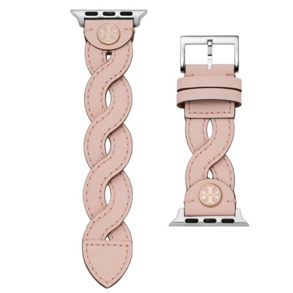NEW $125 Tory Burch Braided Leather 20mm Apple Watch® Watchband - Picture 8 of 11